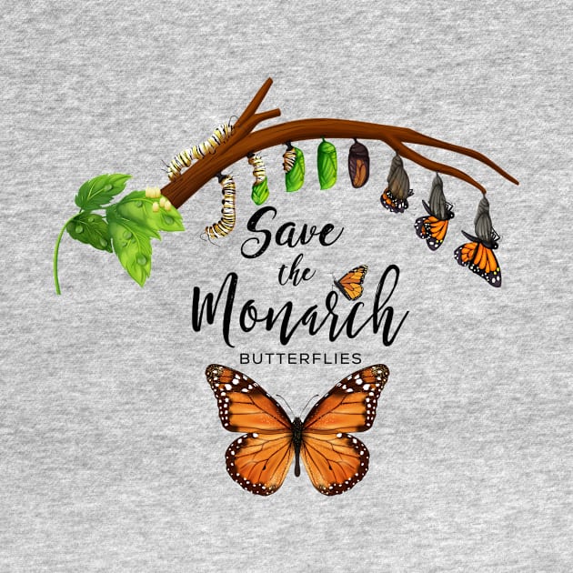 Save the Monarch Butterflies by WalkingMombieDesign